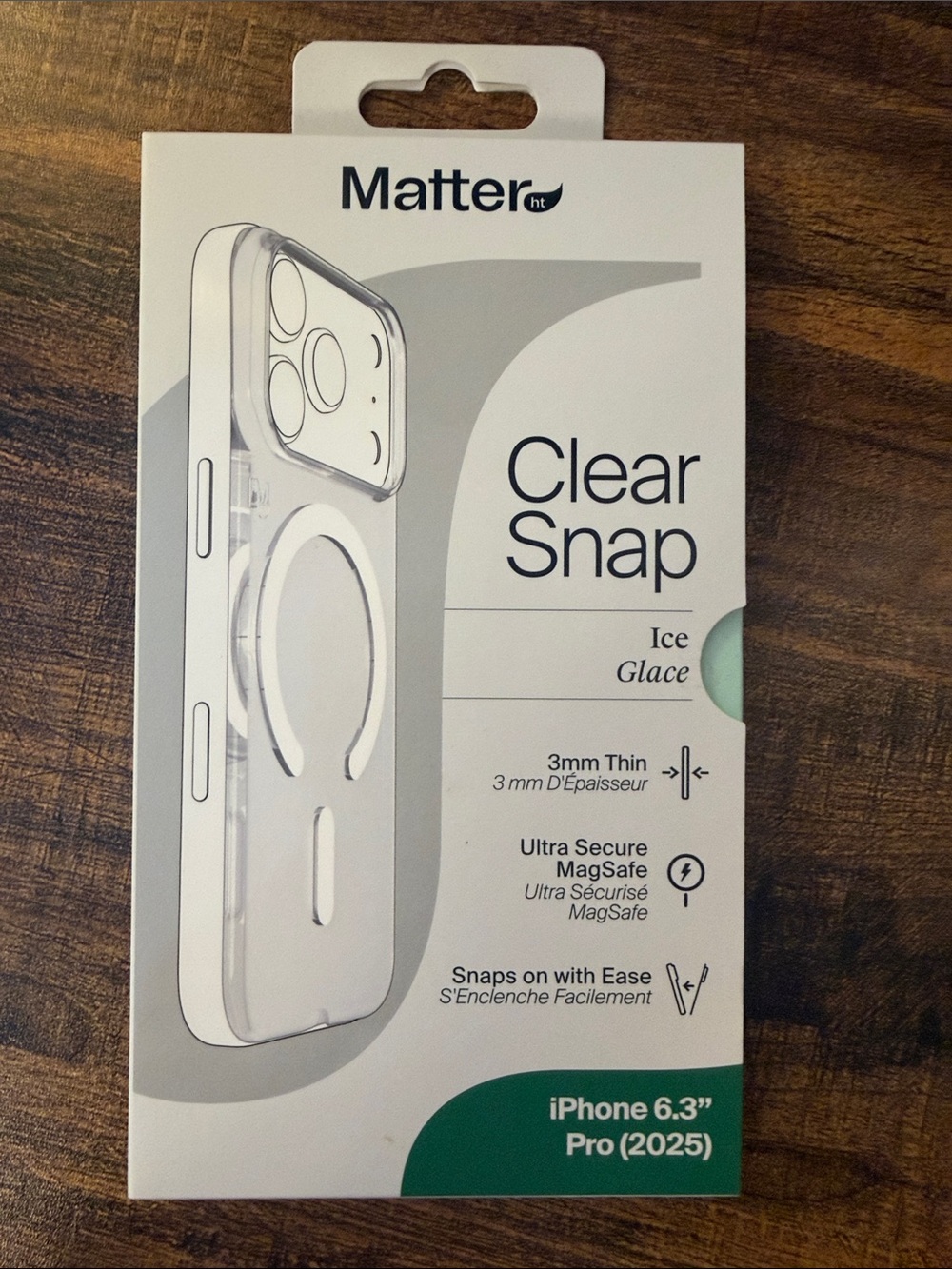 Clear Snap Ice MagSafe Case for iPhone 6.3" Pro (2025)
